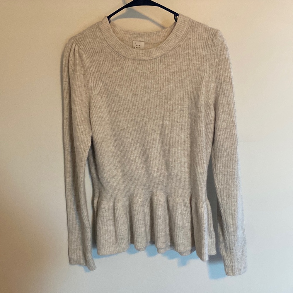 Cream sweater